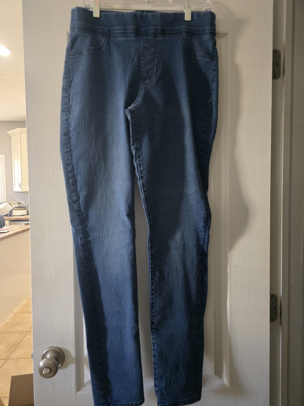 Dark Wash Skinny Jeggings - Stretch Denim